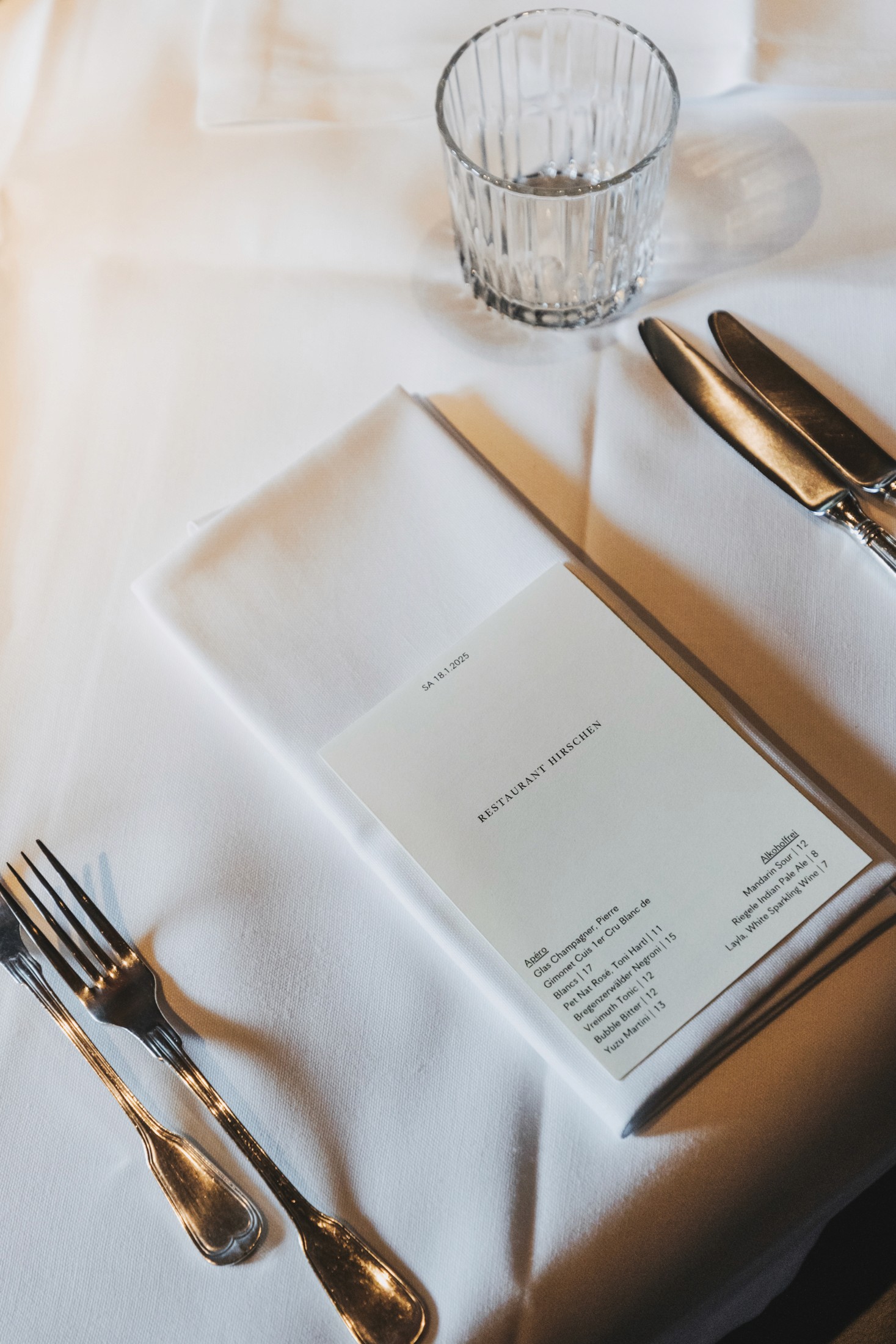 Frisch zubereitete Speisen im Restaurant Vorarlberg