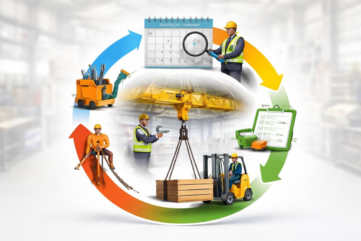 Annual lifting equipment inspection cycle