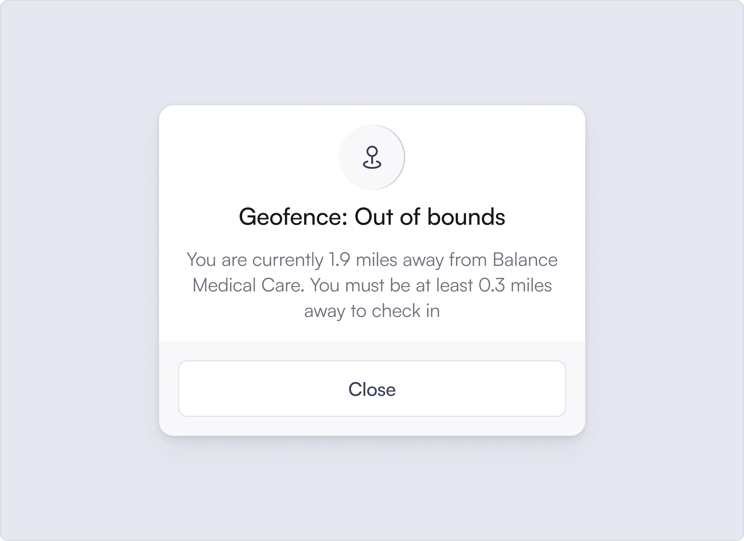 Navigate to a stop button