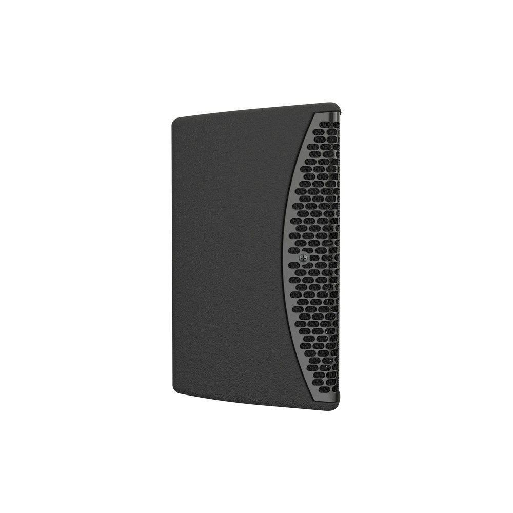 Black speaker on white background