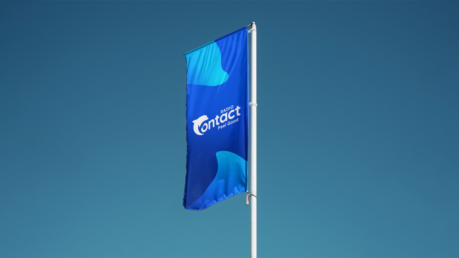 Abstract ODE logomark in red-orange—four simple shapes (a half-circle, a D, a U, and a half disc) arranged in a square—set against a pale peach backdrop.