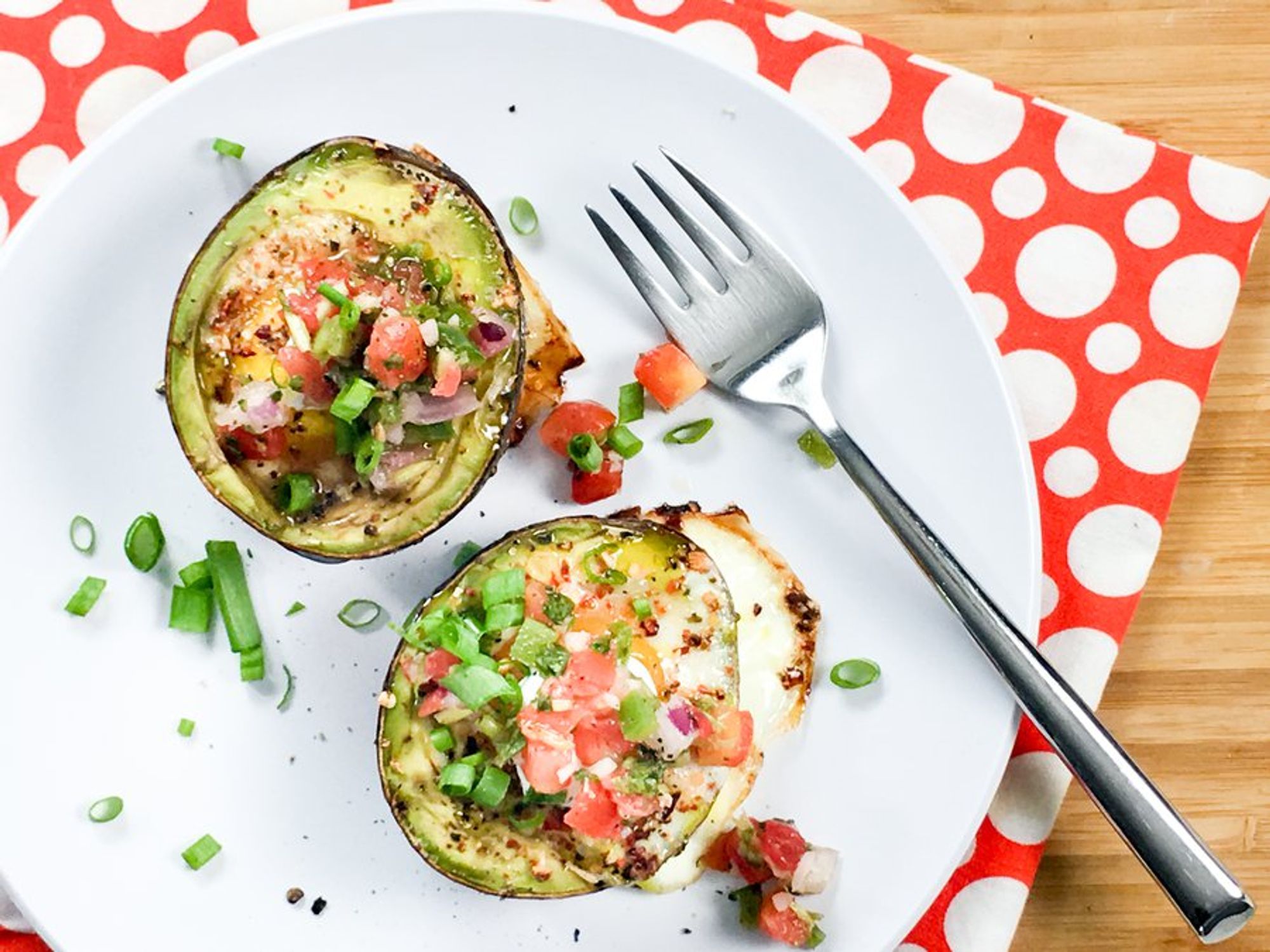 ready to eat mexican baked avocado eggs