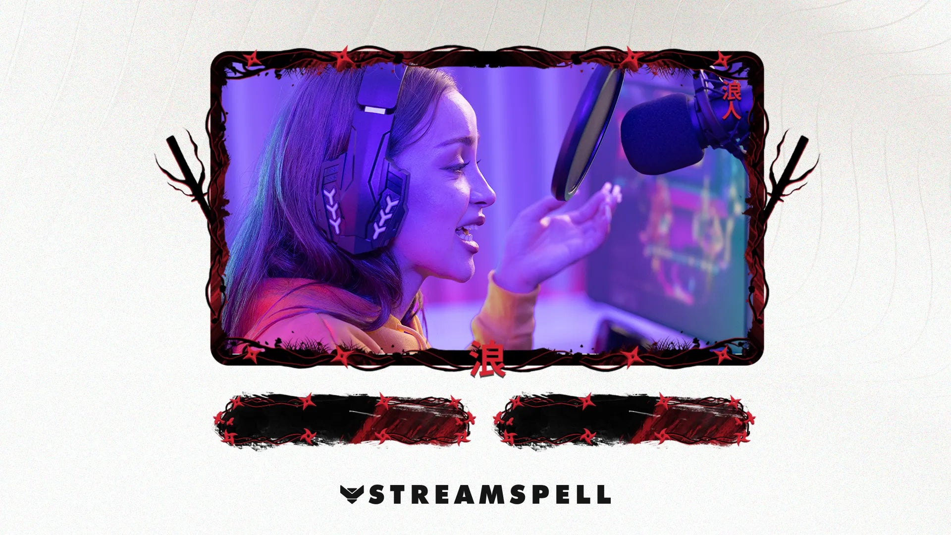 Free Samurai webcam overlay with Japanese-inspired styling for OBS, Streamlabs, and StreamElements