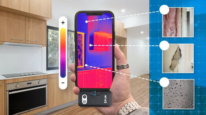 application de plan magique avec imagerie thermique pour l'inspection des bâtiments