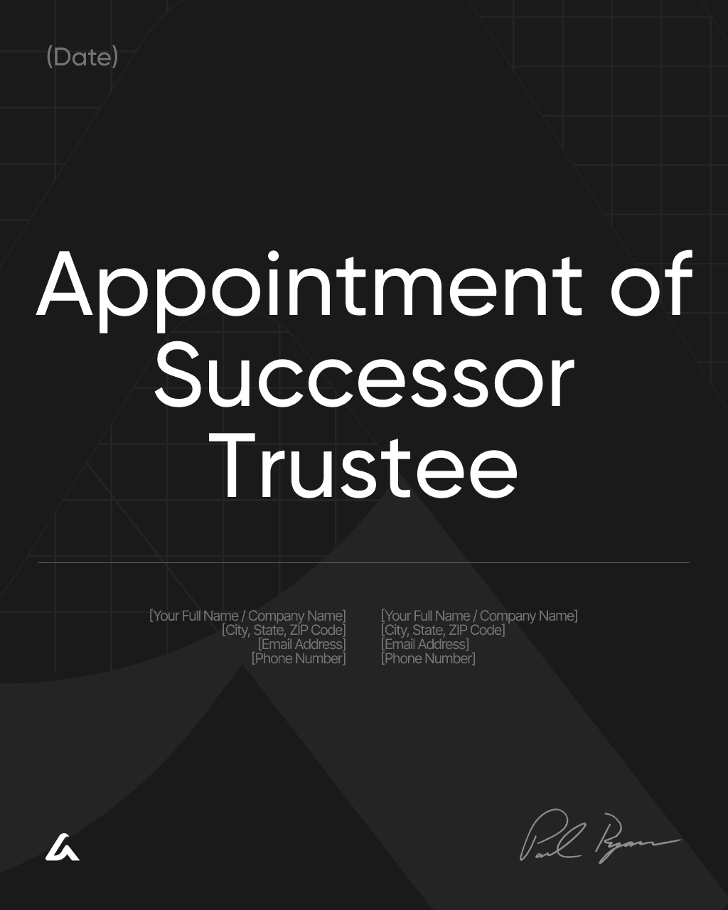 Appointment of Successor Trustee