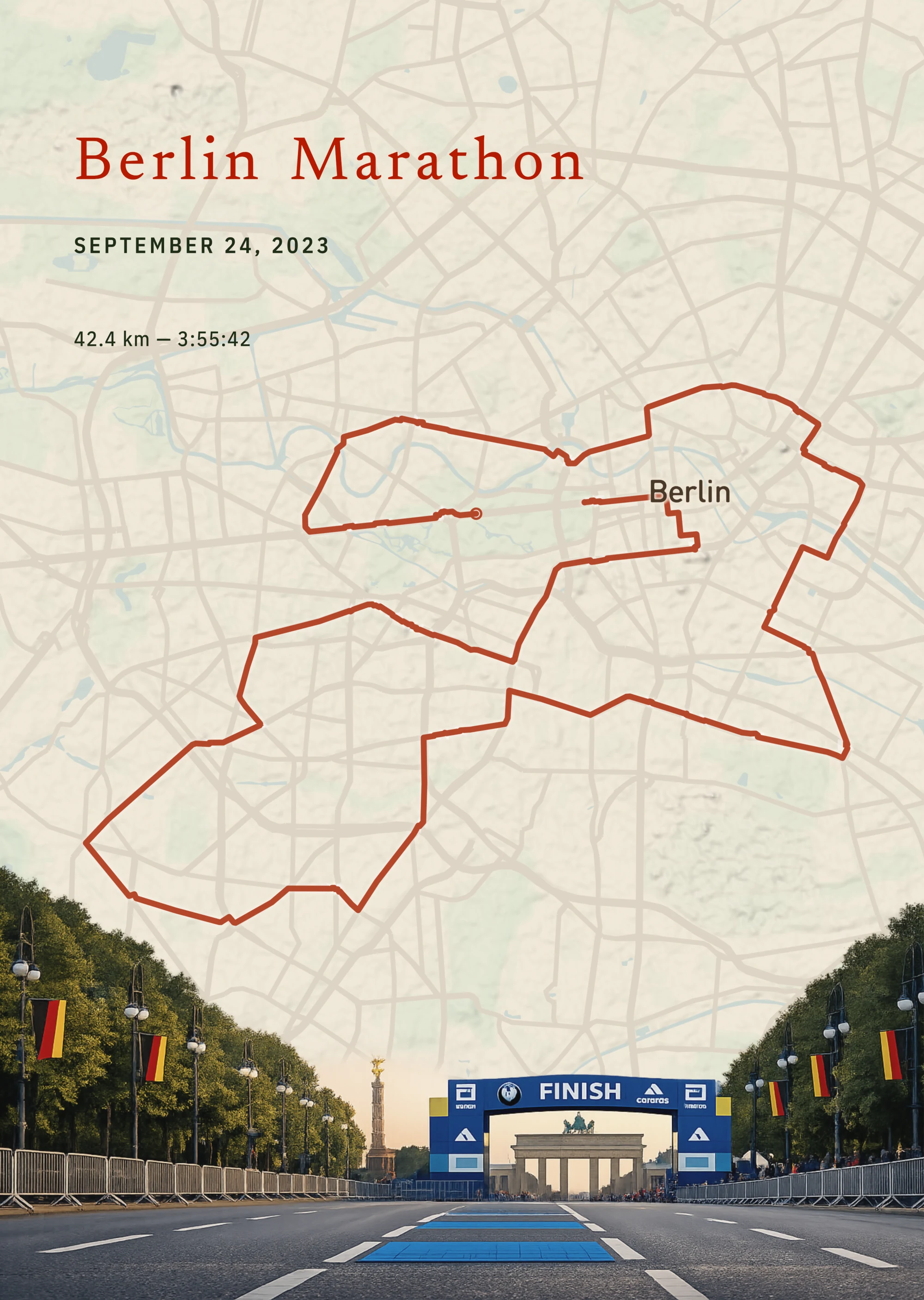 Deine 42,195 km mitten durch Berlin — der schnellste Marathon der Welt, jeder Kilometer bis ins Ziel am Brandenburger Tor.