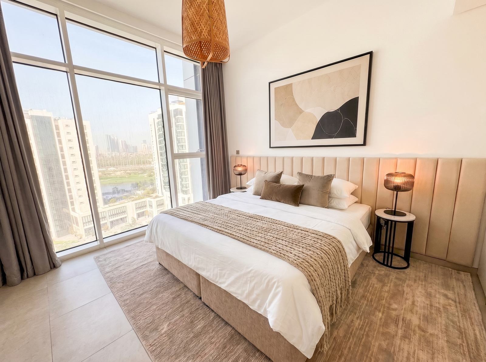 Guest bedroom furnished and styled by alto