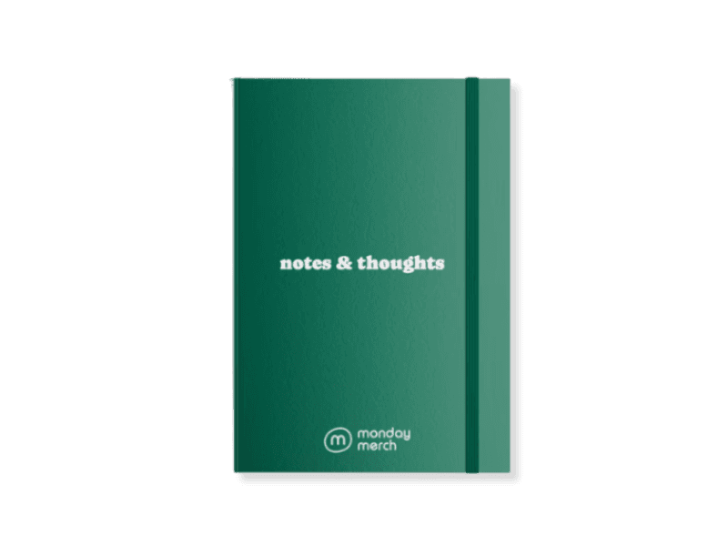 Personalized bespoke hardcover notebook for corporate branding and gifting