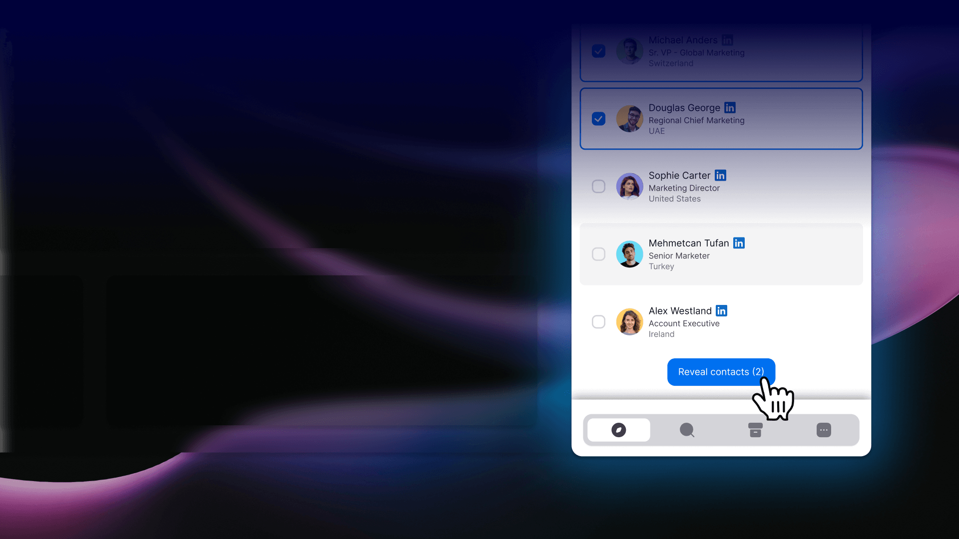 Revealing contact info found with the SalesPort extension