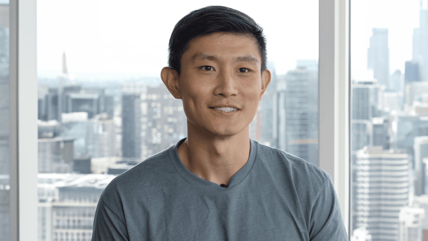 Possible CEO looking at the camera.