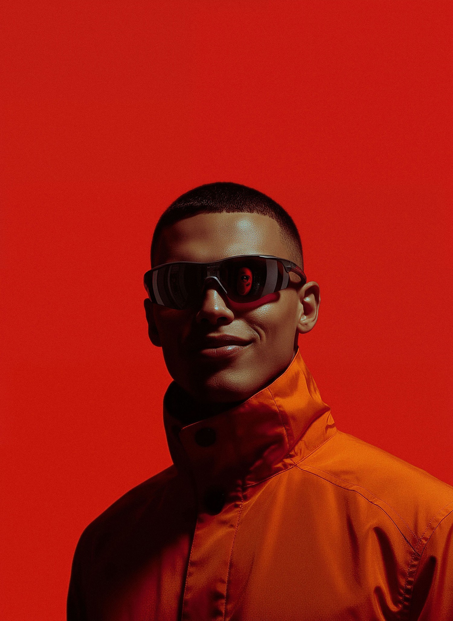 A high fashion image created on AI