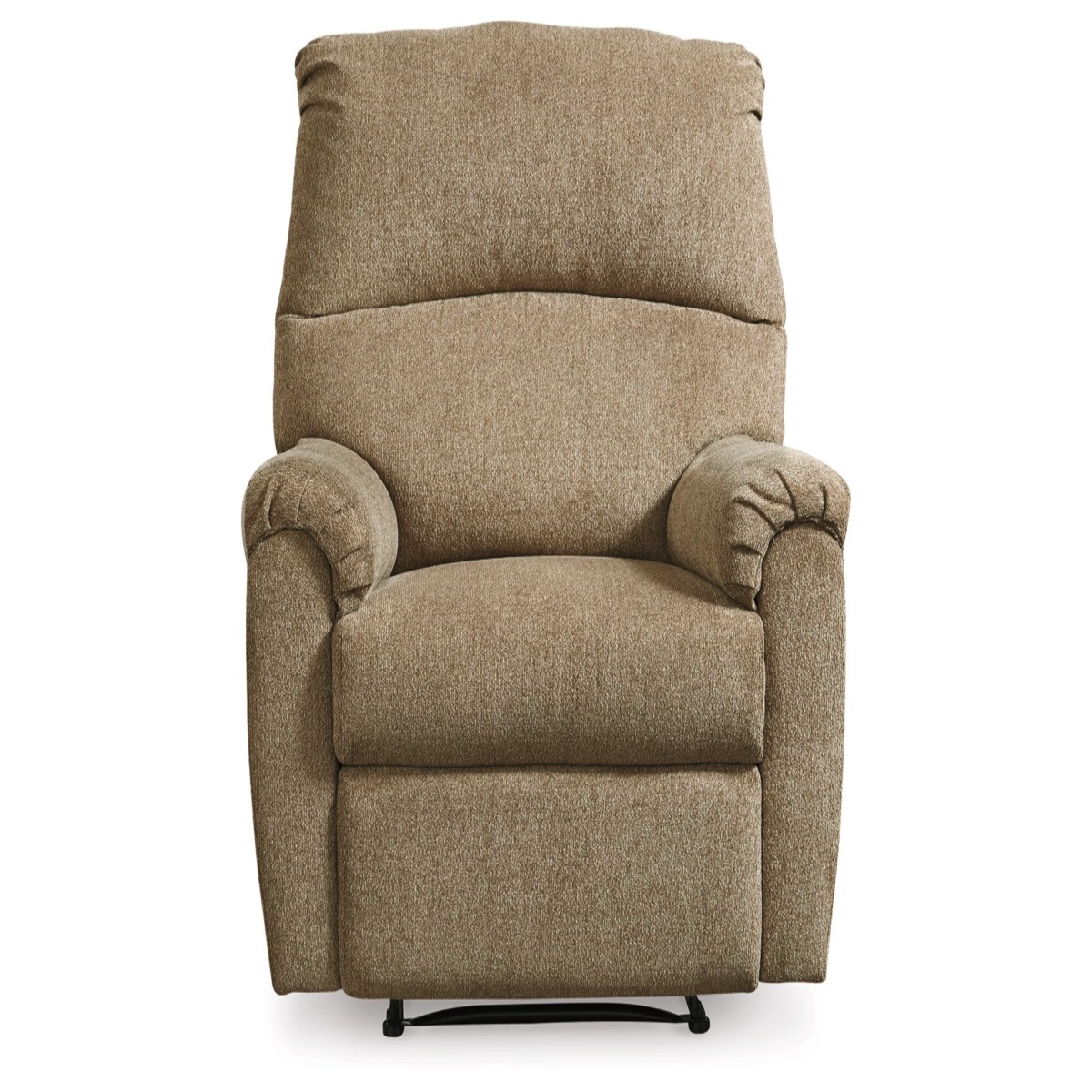 Light brown  Ashley Nerviano manual recliner with plush cushioning