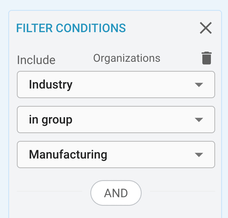 Lead Data Industry Filters