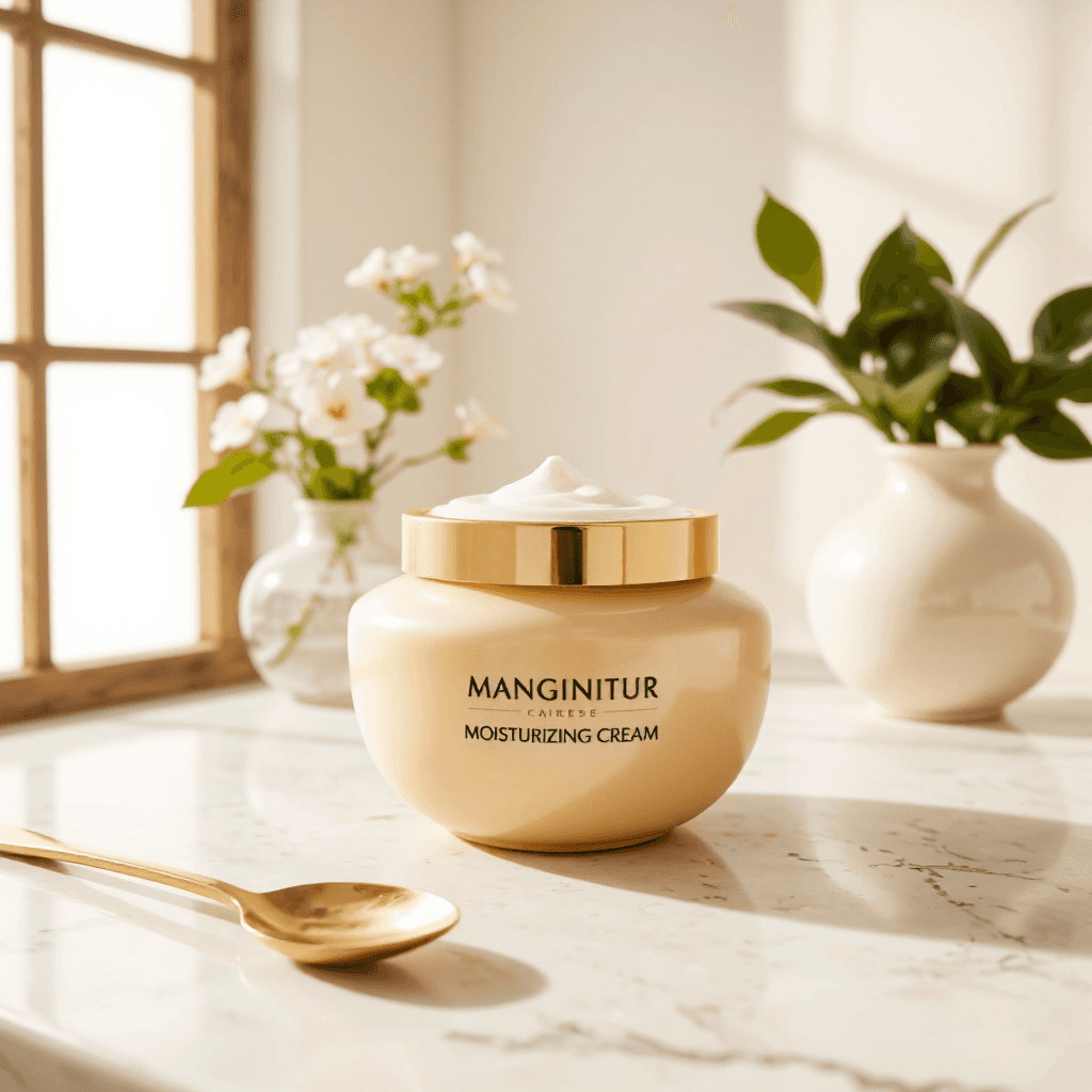 product photography of a jar of moisturizing cream