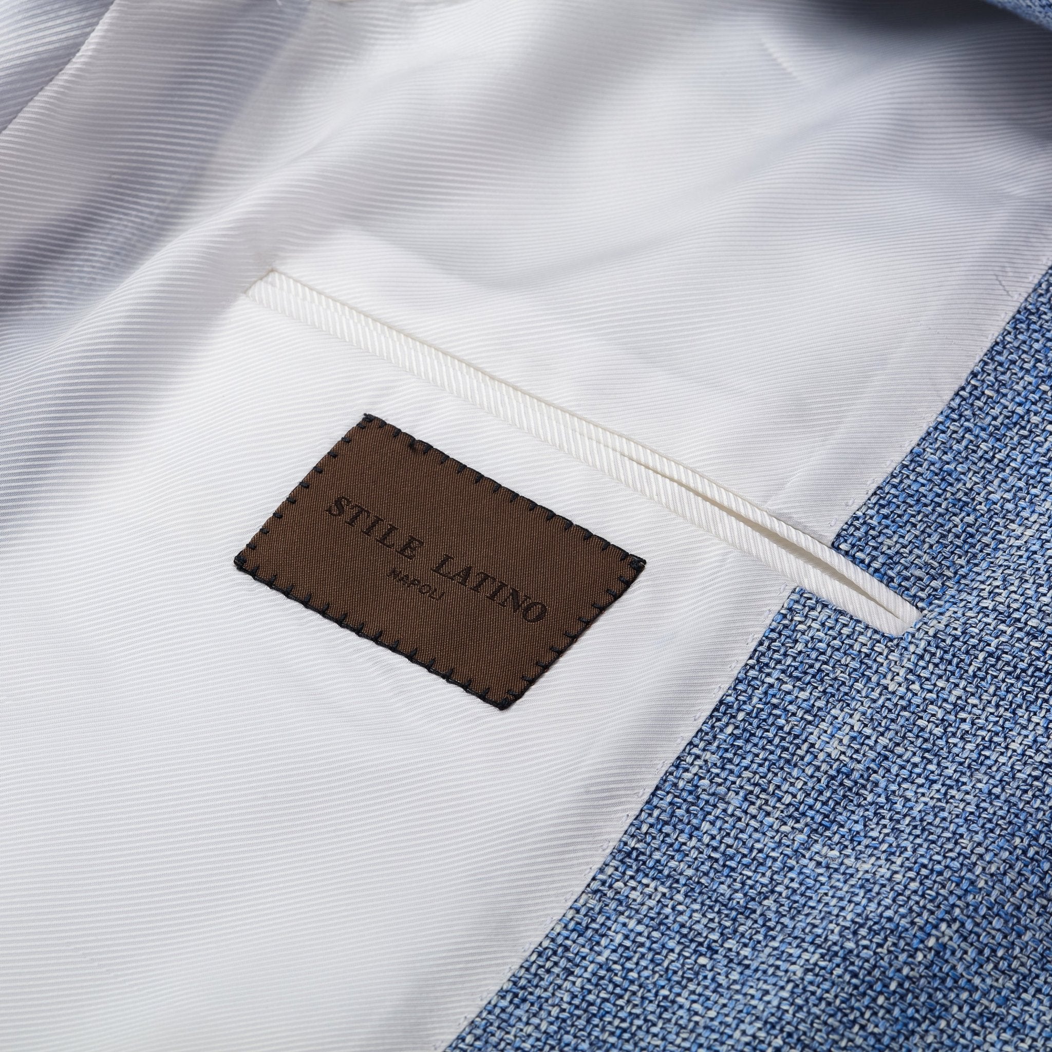 Light Blue Three Pocket Blazer - Adda River