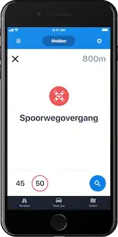 Flitsmeister spoorwegovergang Belgie