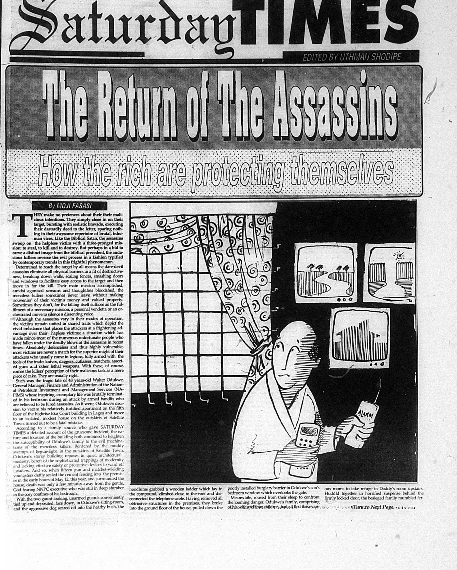 Victor Ekpuk Illustrations Daily Times newspapaer