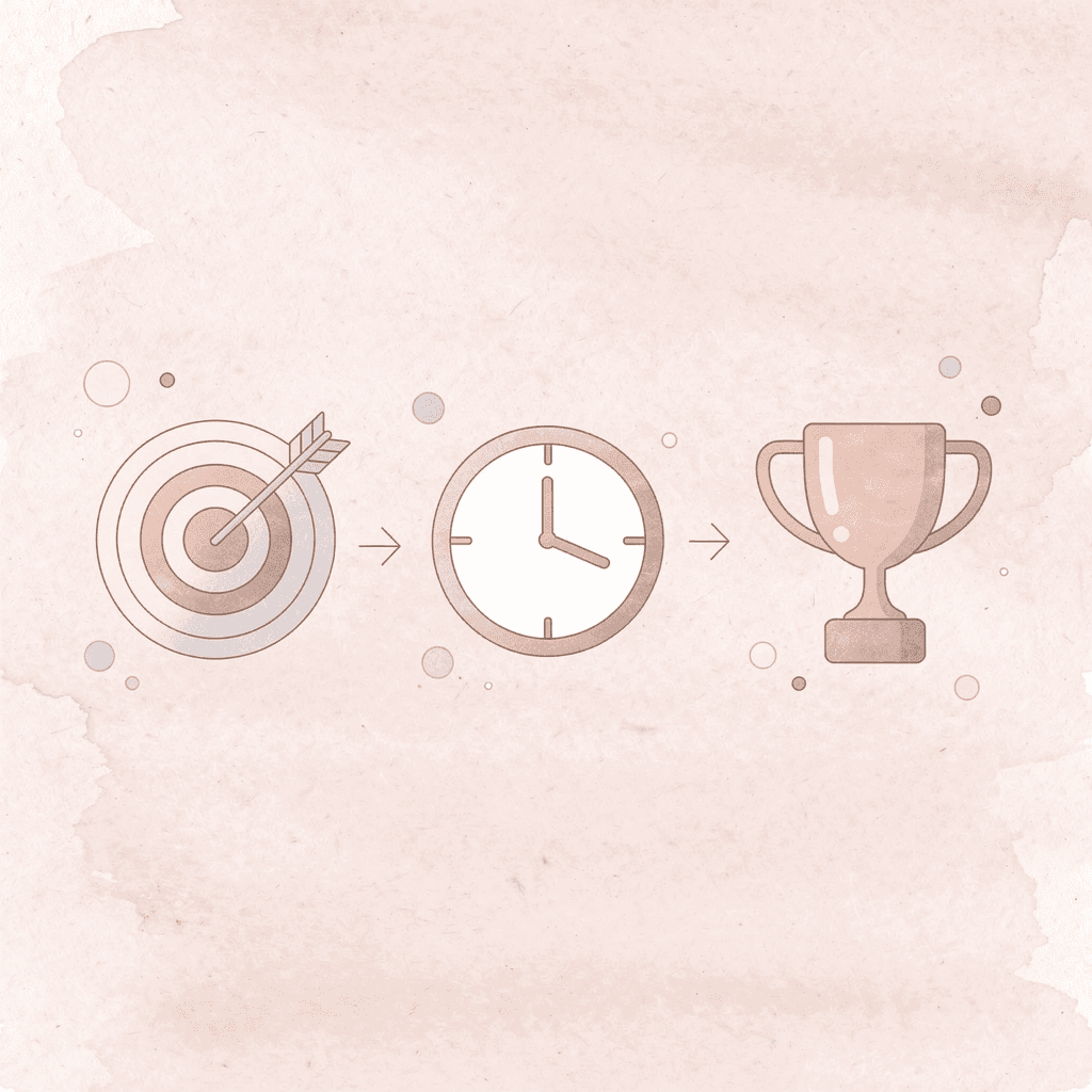 Three icons representing accuracy, pacing control, and confidence for SAT improvement