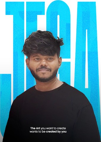 Portrait of portfolio creator – front view