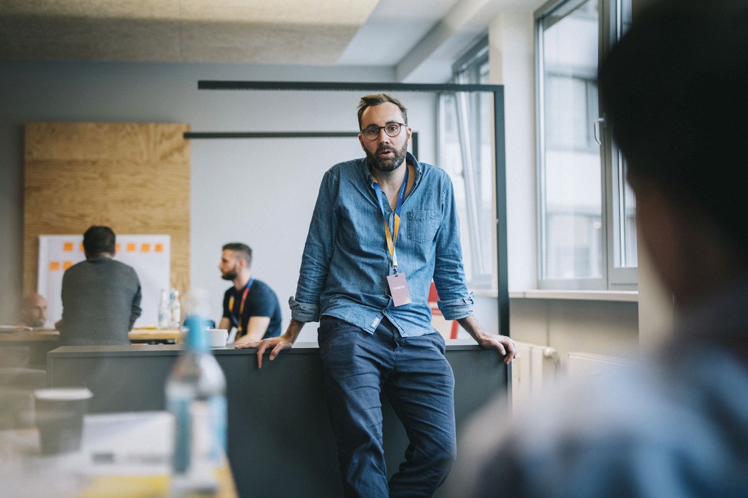 Hand drawing on a tablet with a stylus