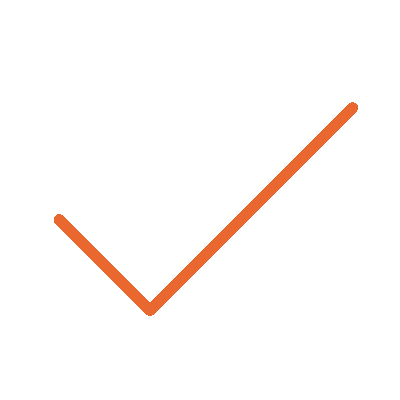 Orange checkmark icon
