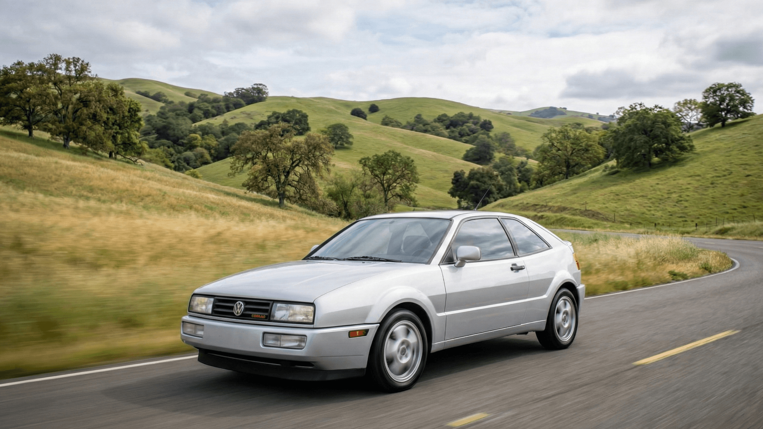 Volkswagen Corrado coupe on winding road – why this underrated 1990s hatchback is gaining collector status