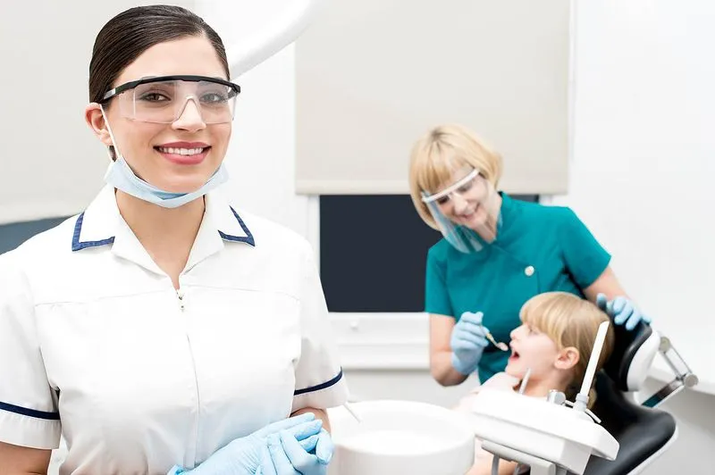 Child getting dental treatment, Dentist in Arlington