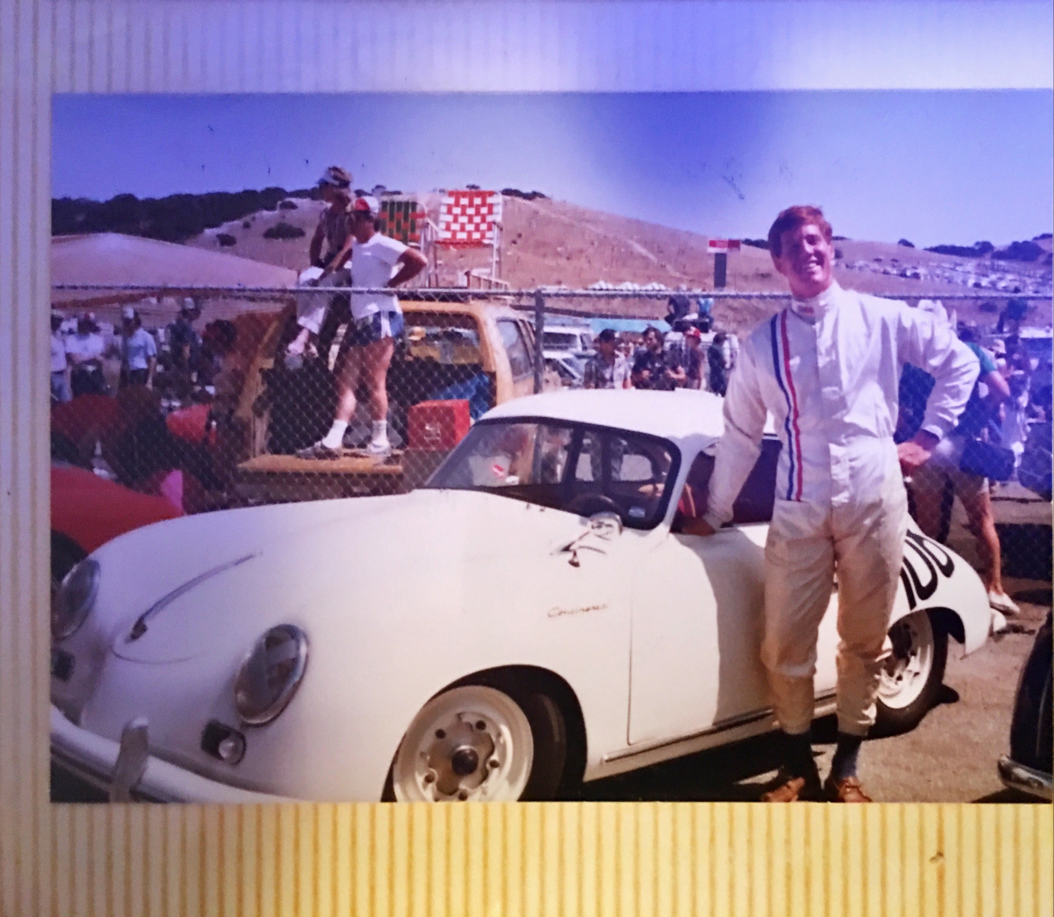 Peter Buck at Vintage Car Races in Monterey CA 1983