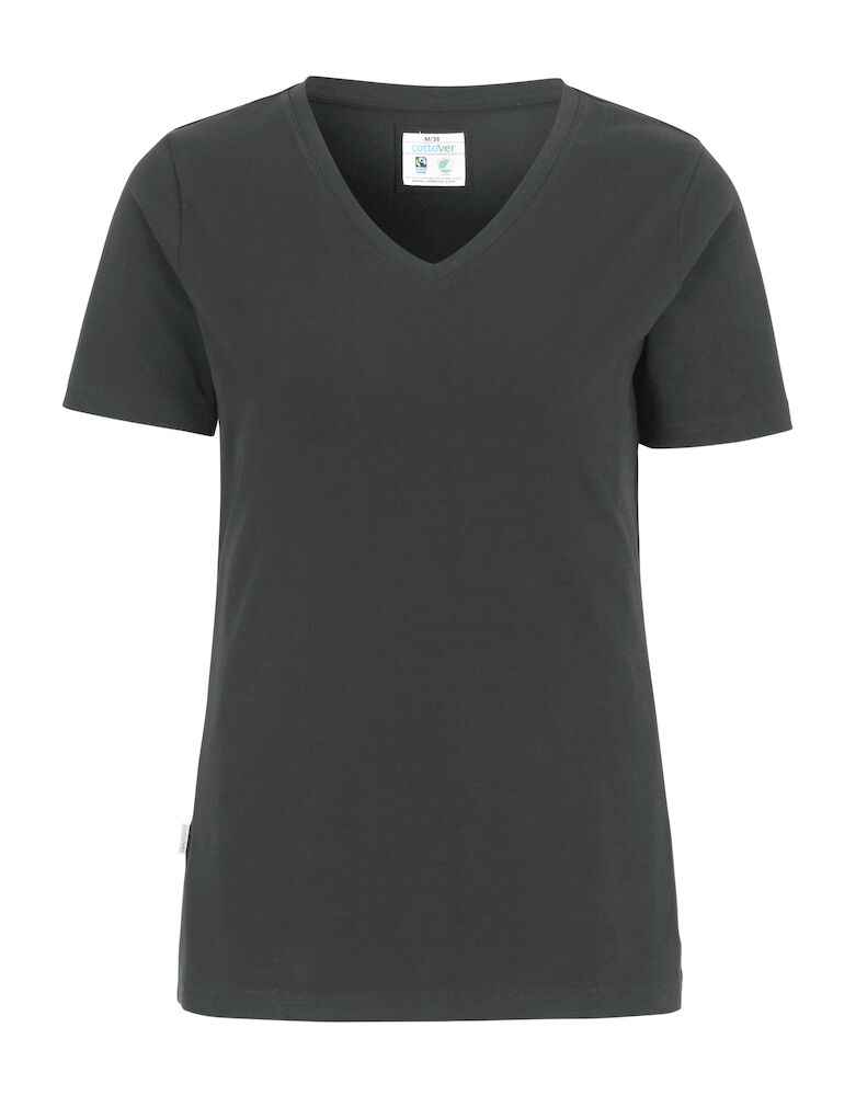 Blåkläder werkshort voor dames bij Vanatex — Cottover Stretch V-Neck Lady – Gots Gecertificeerd