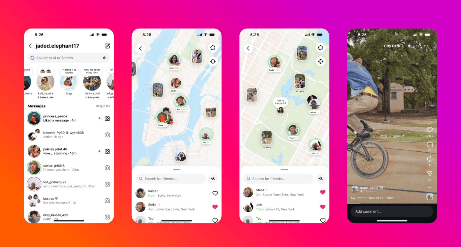 Instagram Maps Feature Examples