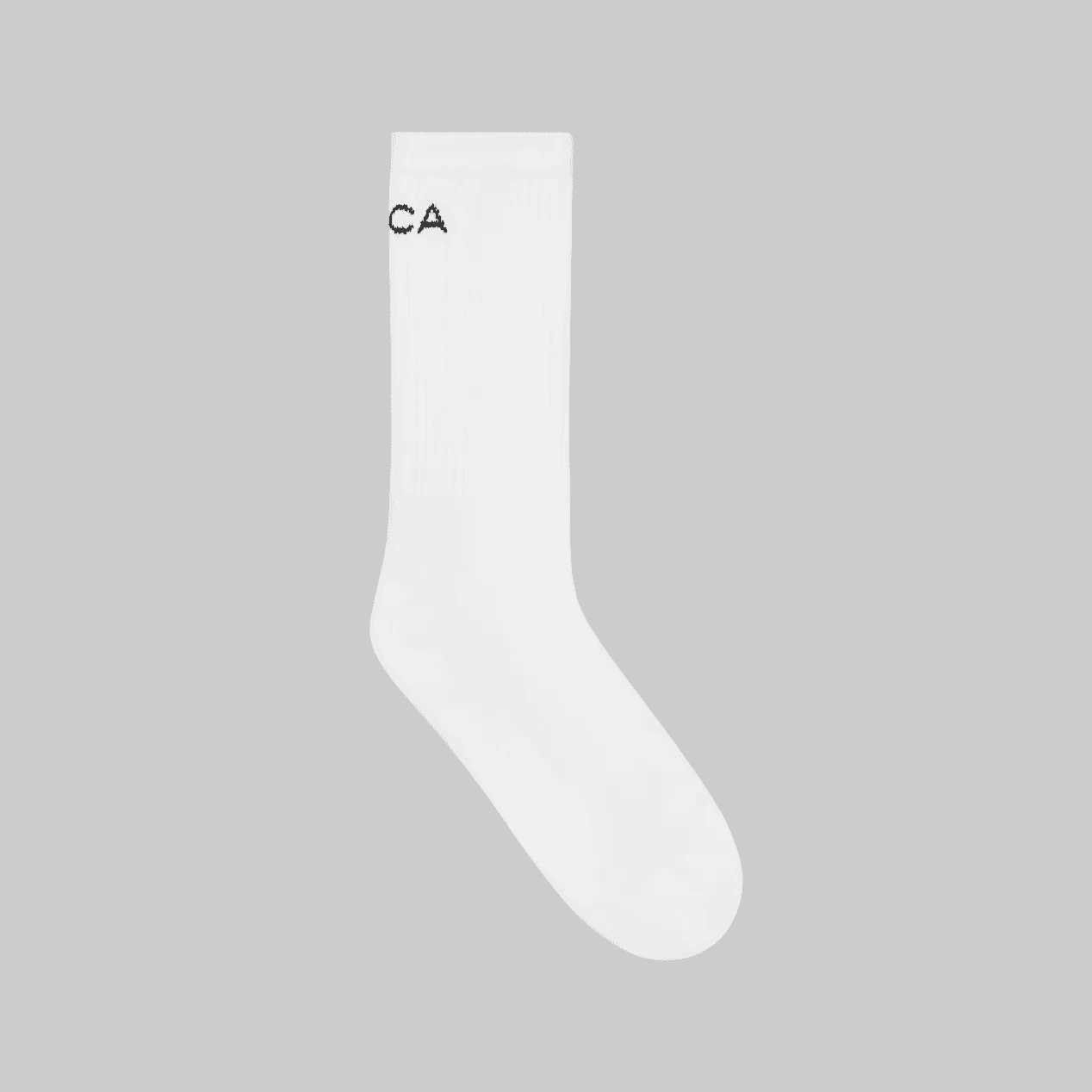 LUCA Everyday Cotton Sock in white, side view