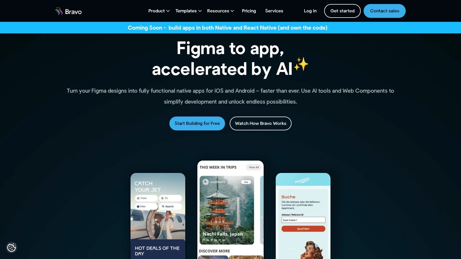 Bravo Studio's Figma to app workflow