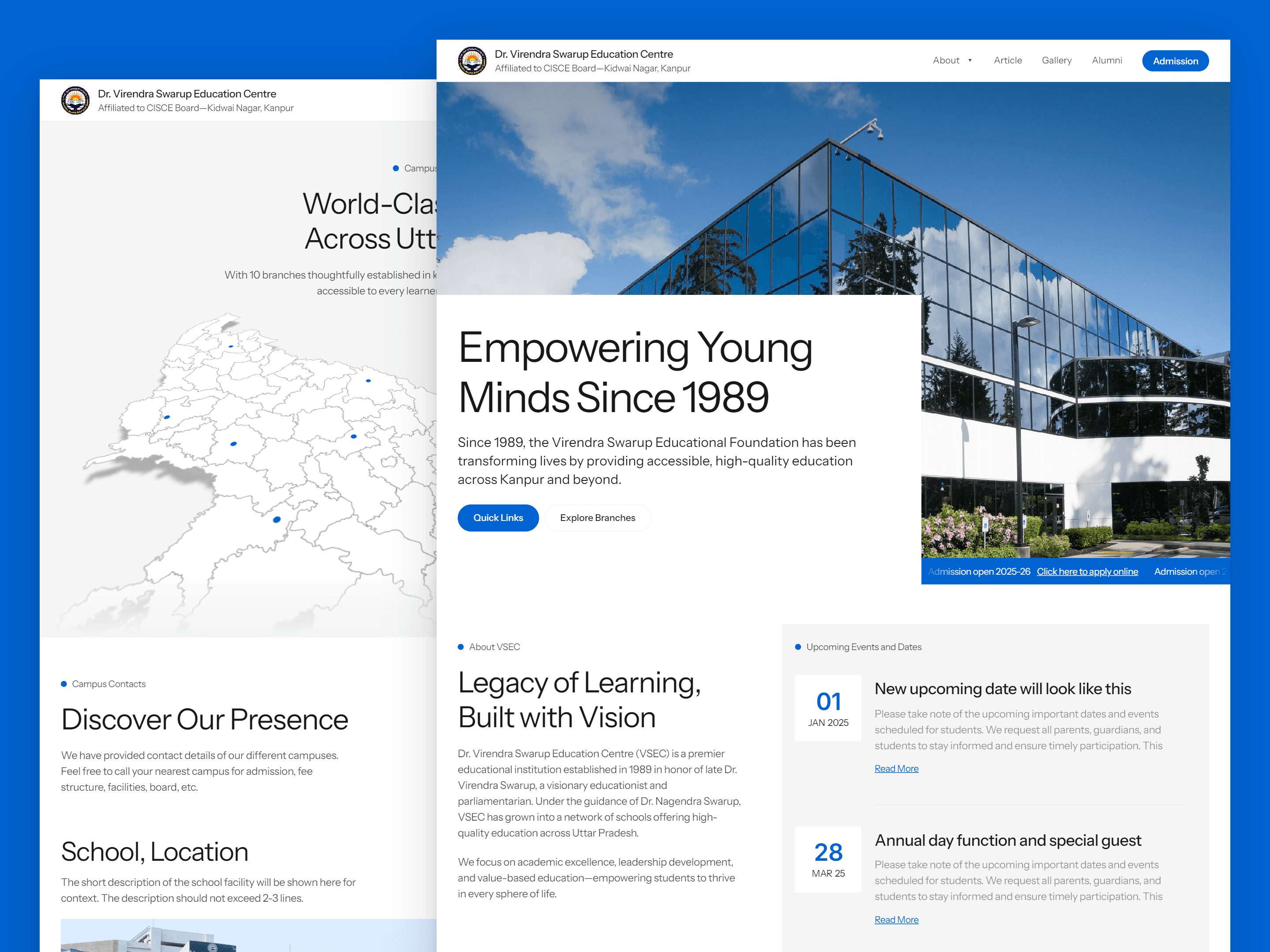 Lamding page mockup presentation
