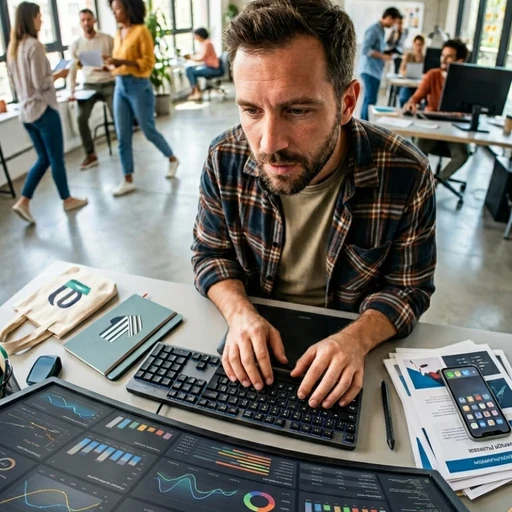 Équipe de professionnels en agence à Paris analysant des cartographies détaillées, des plans de quartier et des indicateurs de performance locale sur plusieurs écrans et supports papier, illustrant notre expertise en Stratégie de comm 360° pour structurer vos services de marketing local en ligne.