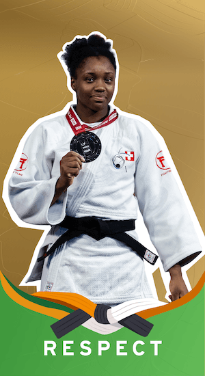 Card for judo moral code Respect