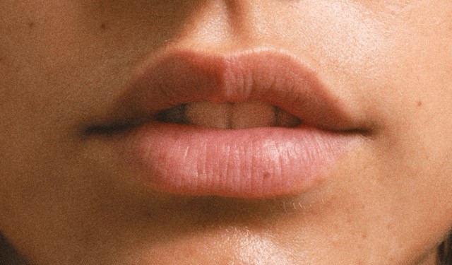 Close up of a woman's lips