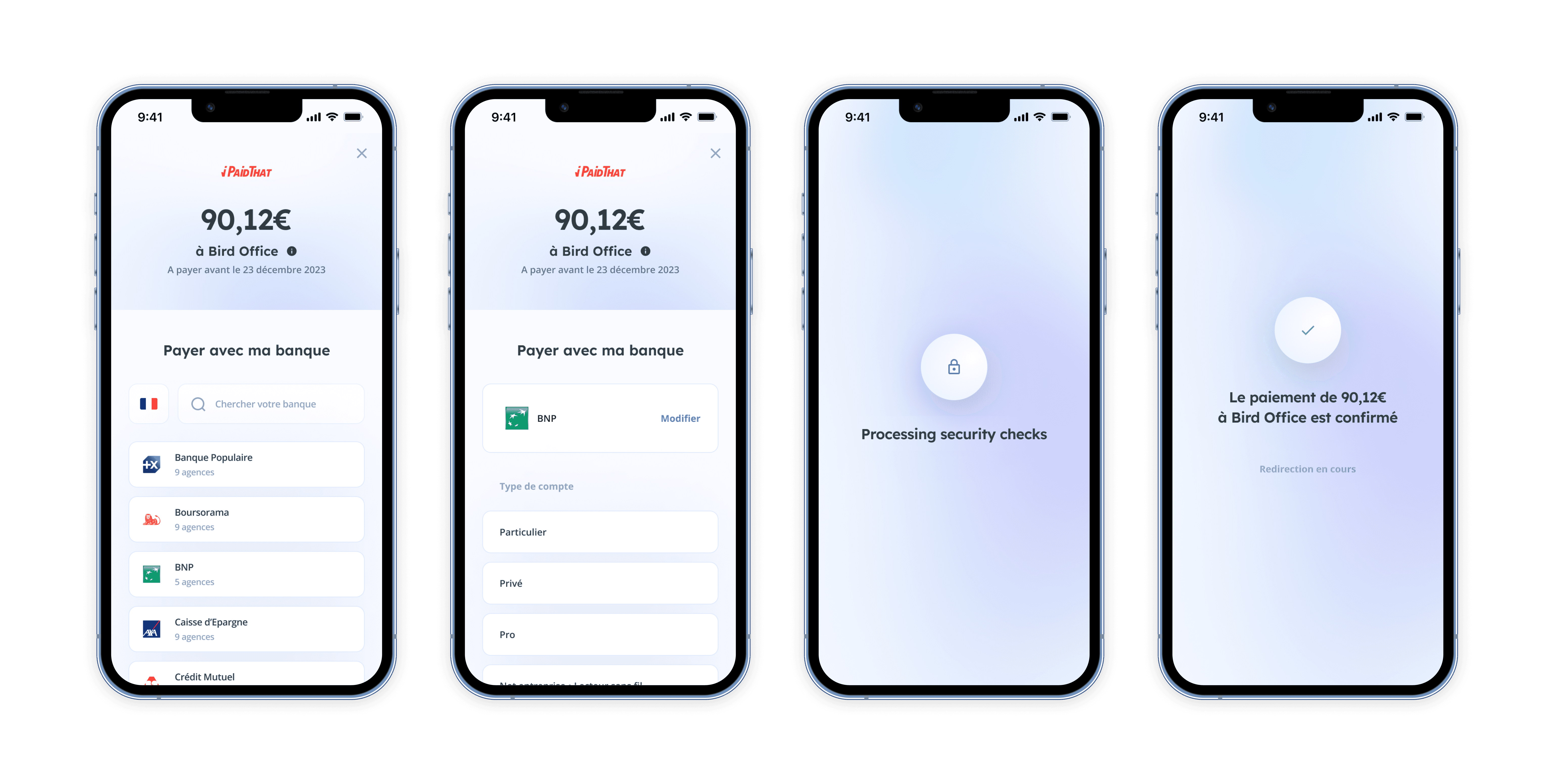 Payment user flow mockup 6