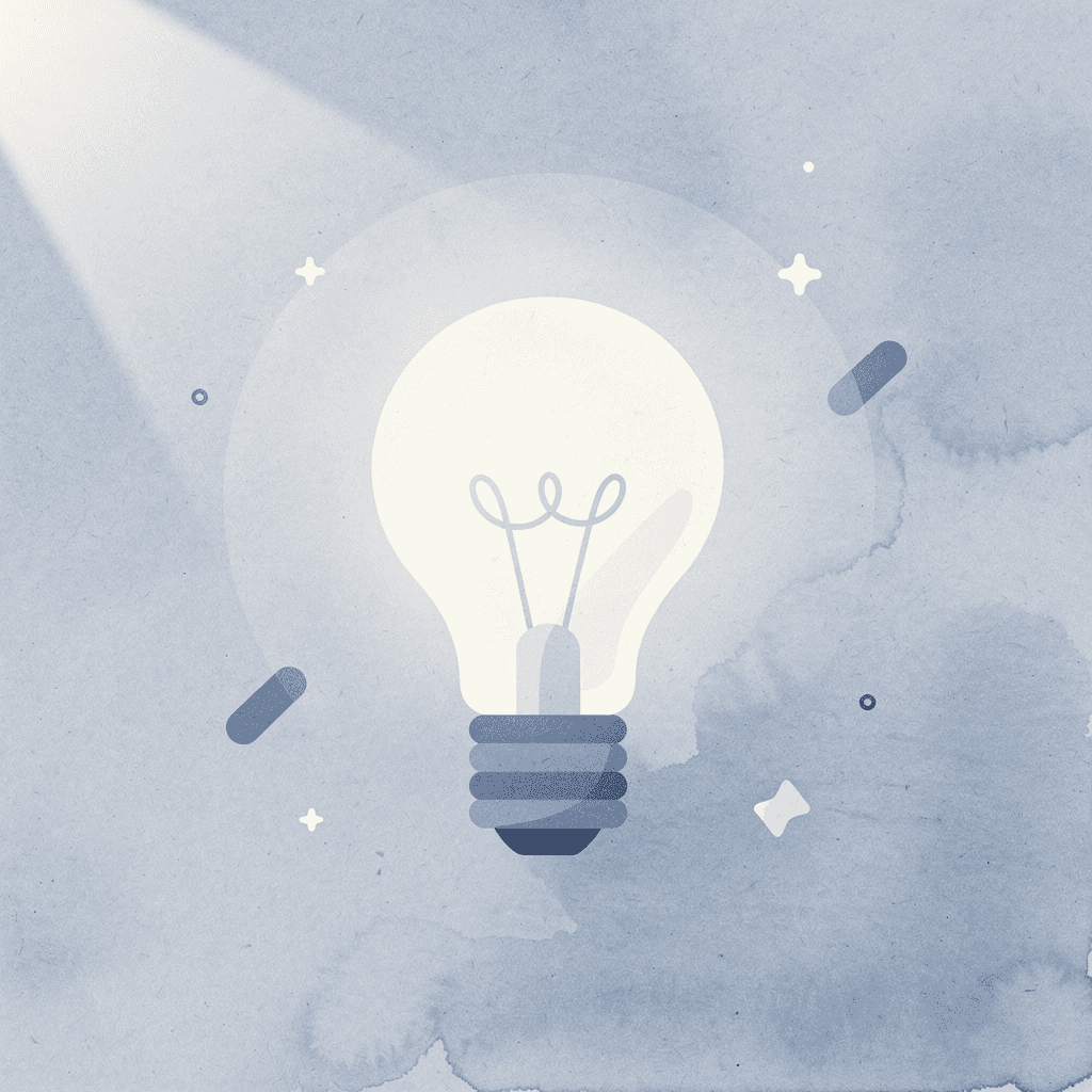 Lightbulb icon representing creative inspiration for t-shirt design - T-Shirt Design Ideas