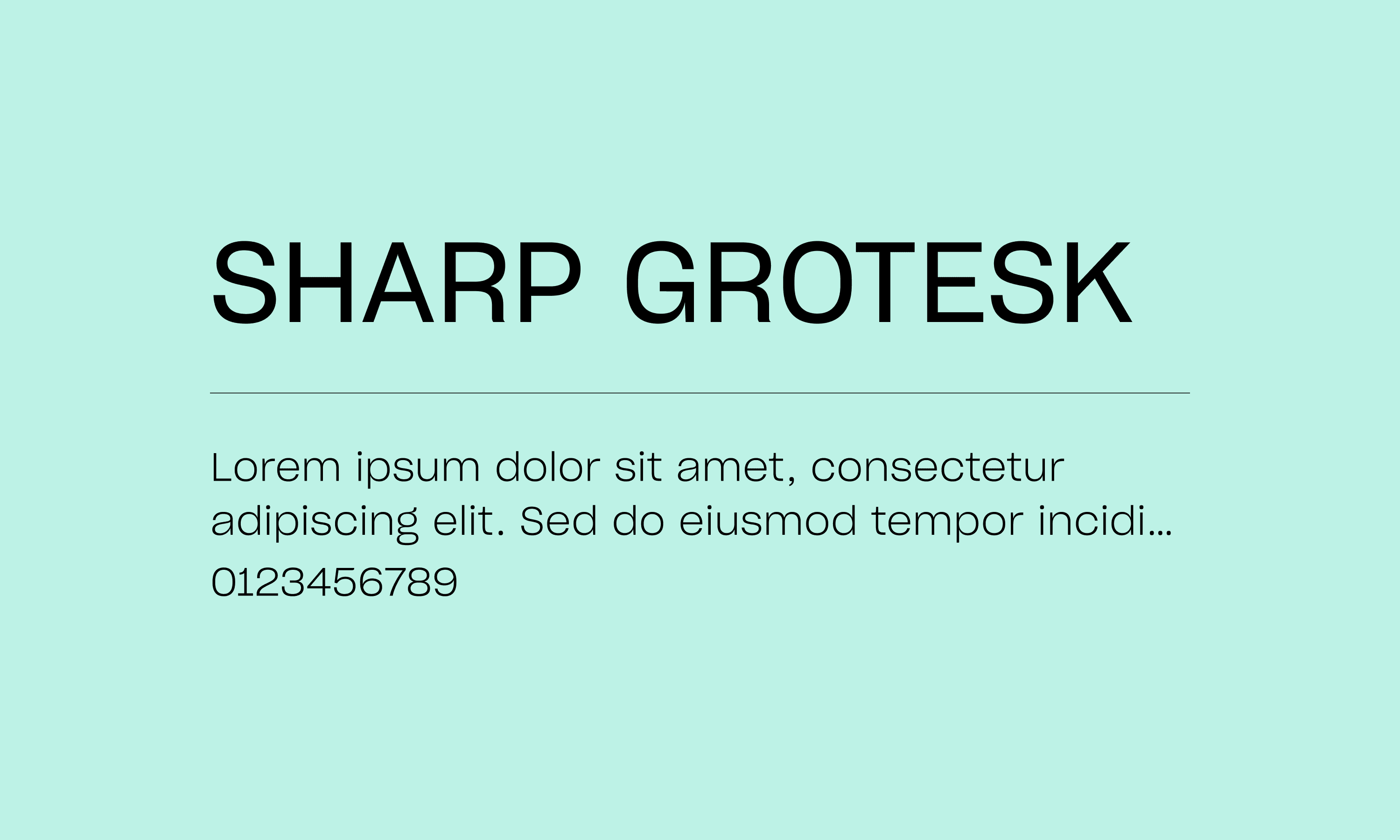 Sharp Grotesk