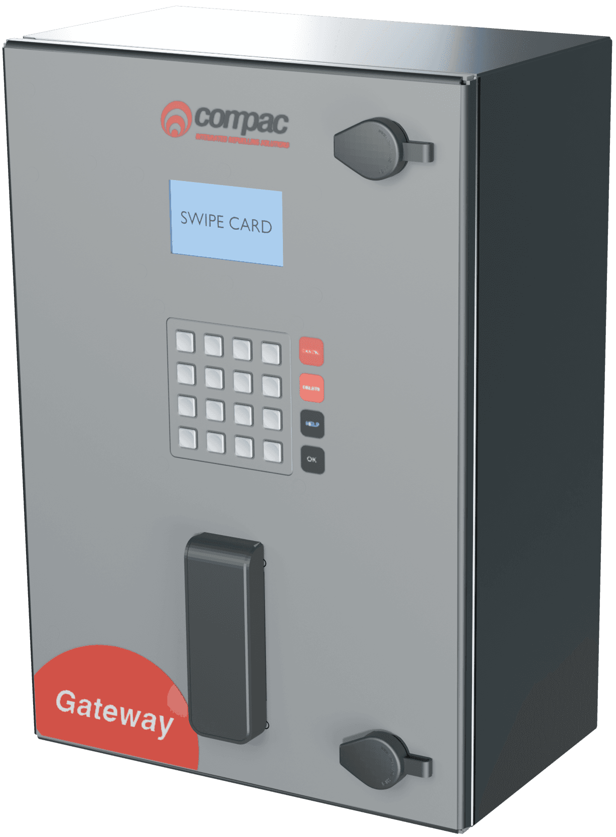 Render of Compac smart dispenser.