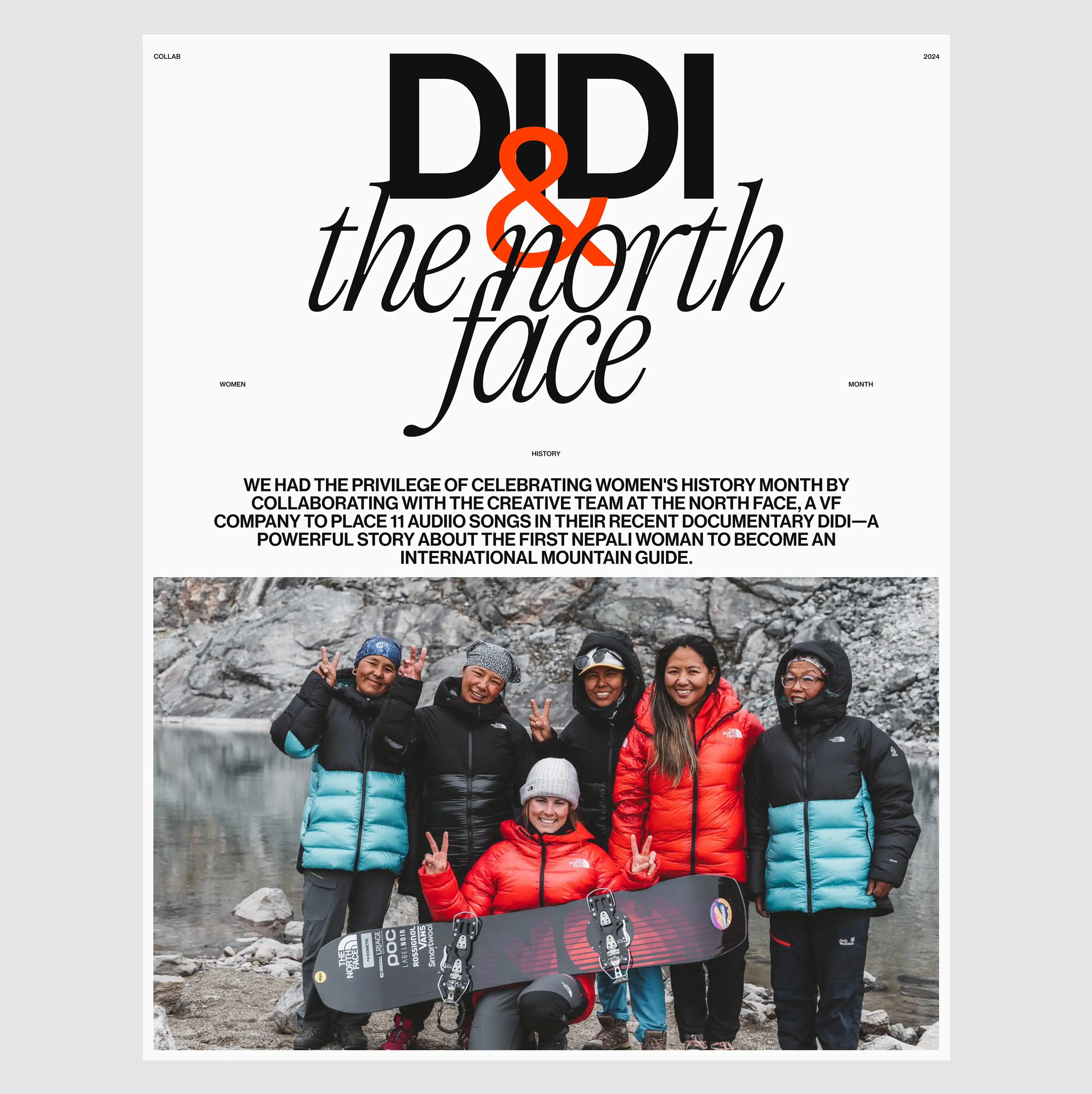 didi and the north face section