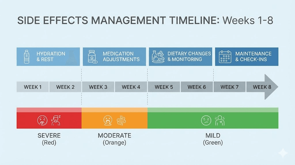 Tirzepatide side effects timeline and management strategies
