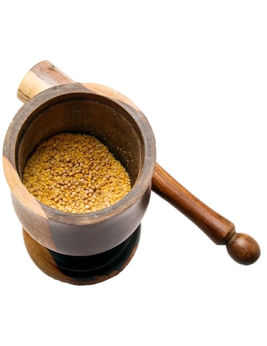 Zabytkowy tłuczek do przypraw w sekcji historii marki