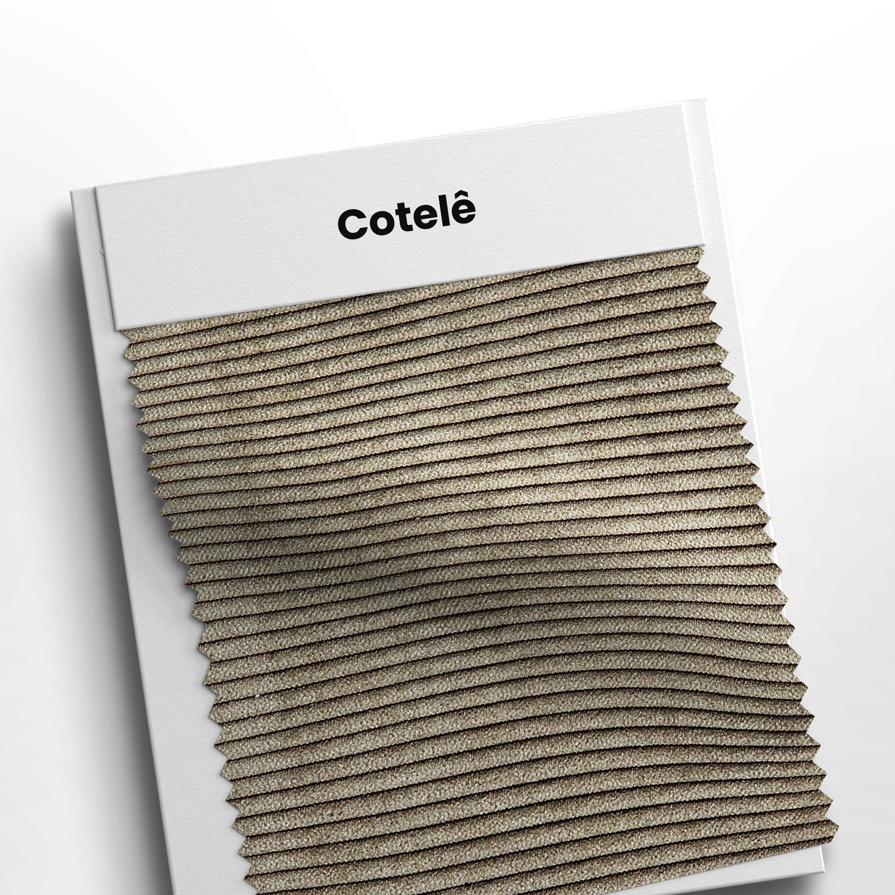 mostruário de tecido veludo cotêle Bege 02