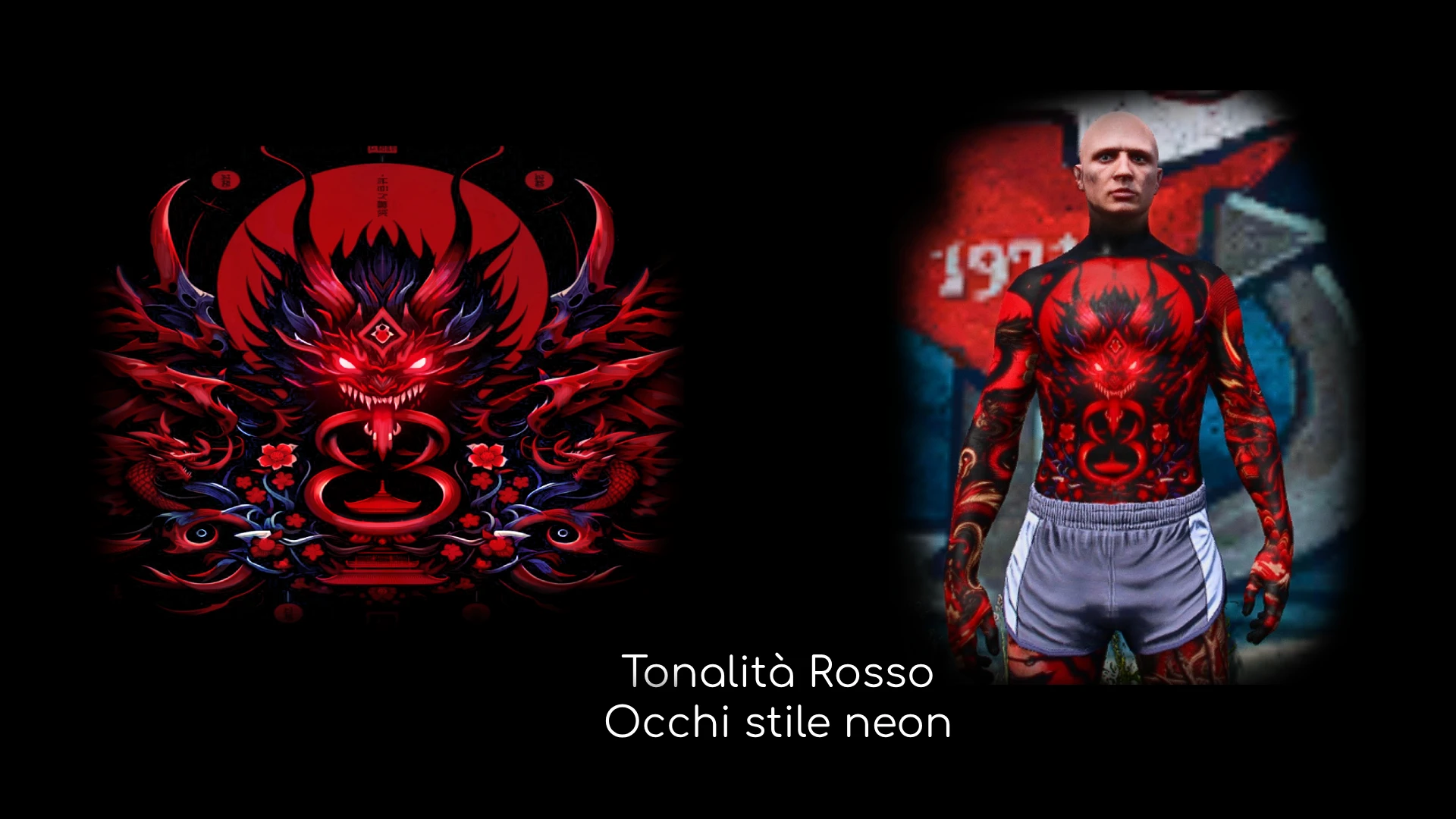 Red Dragon Tattoo Coloring