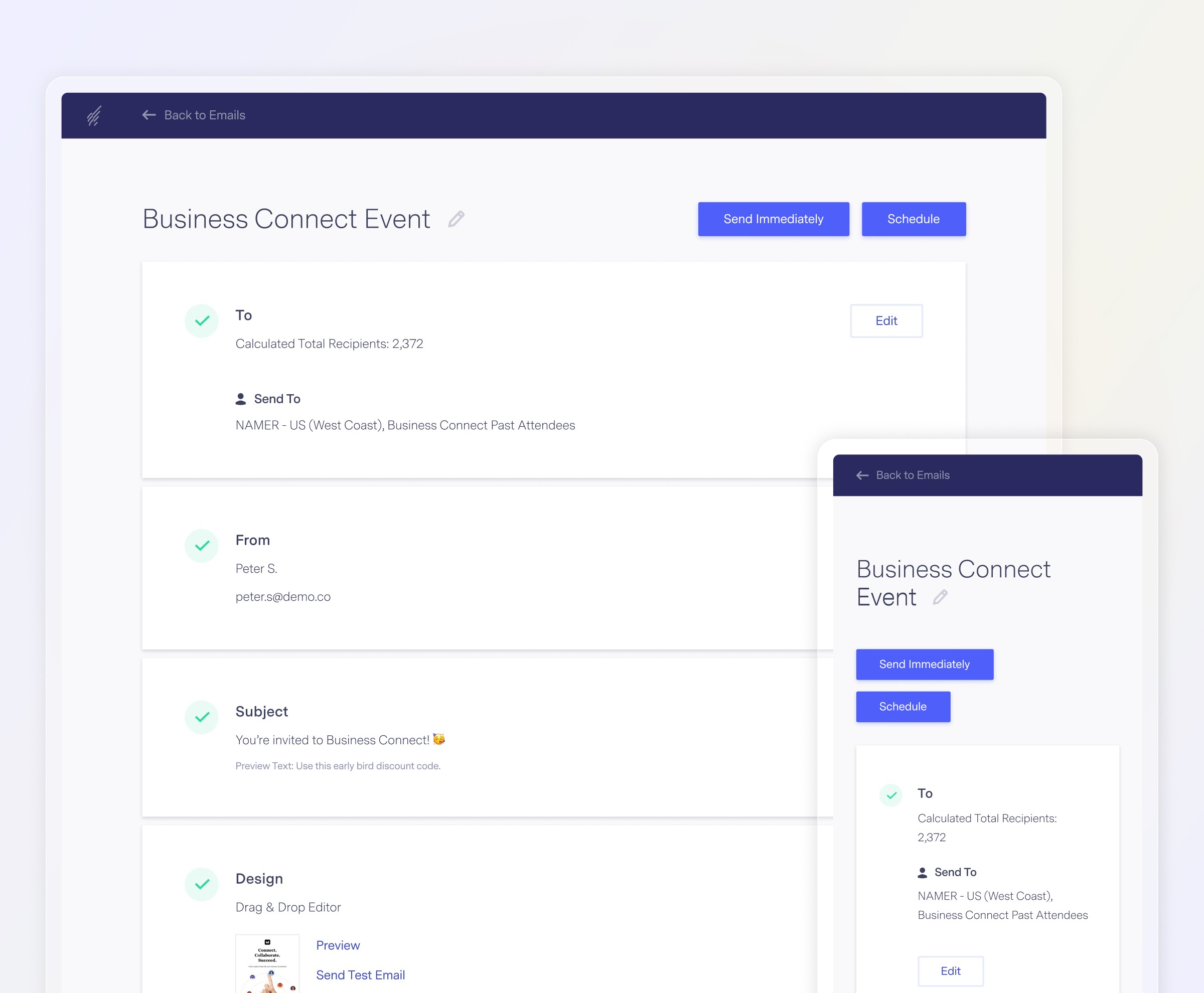 Simplified email process hero