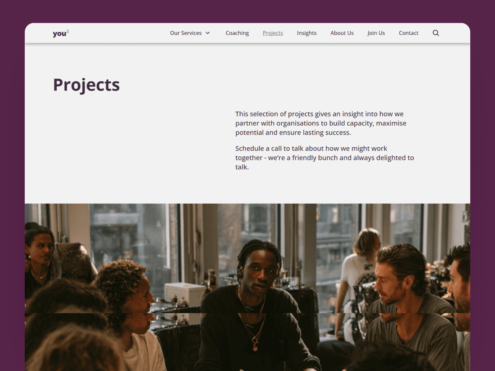 you3 web design mockup