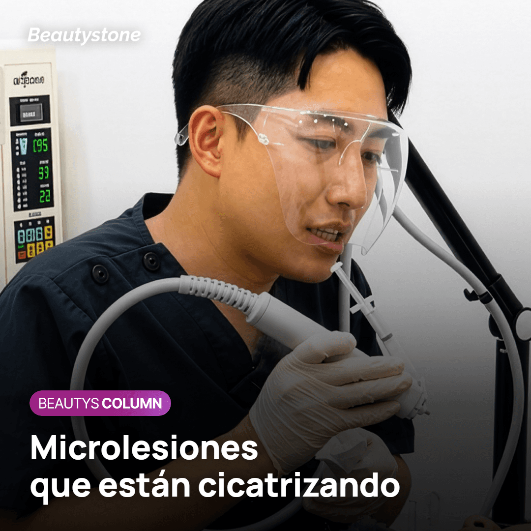 Costras finas y descamación después de un láser facial