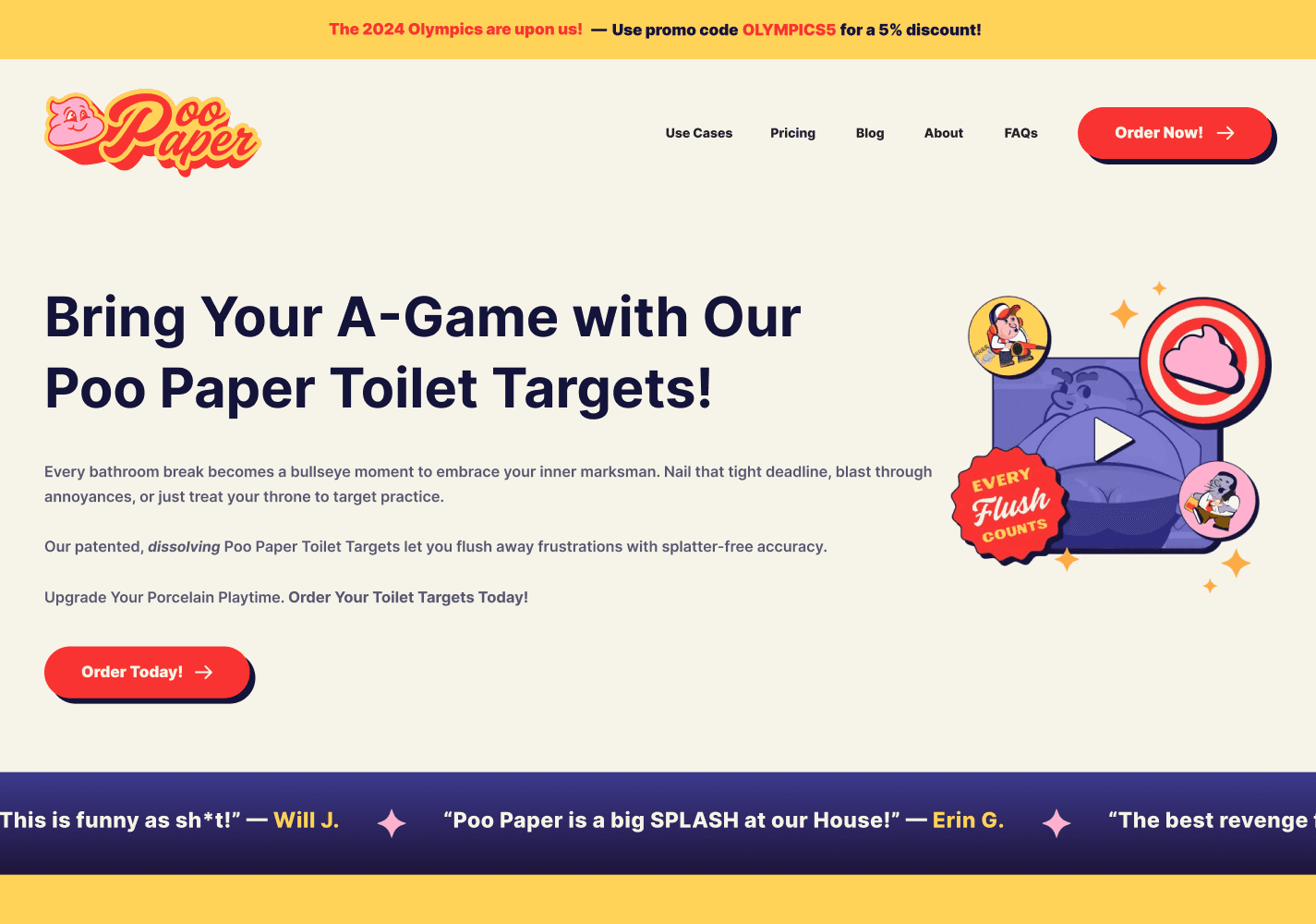 Landing page hero section design