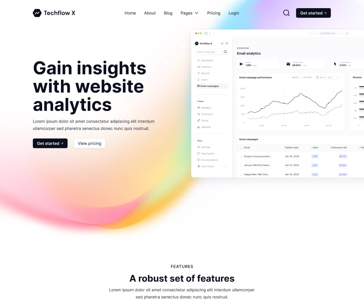 Invstor X - Home V1 Page - Investment Firm Framer Template